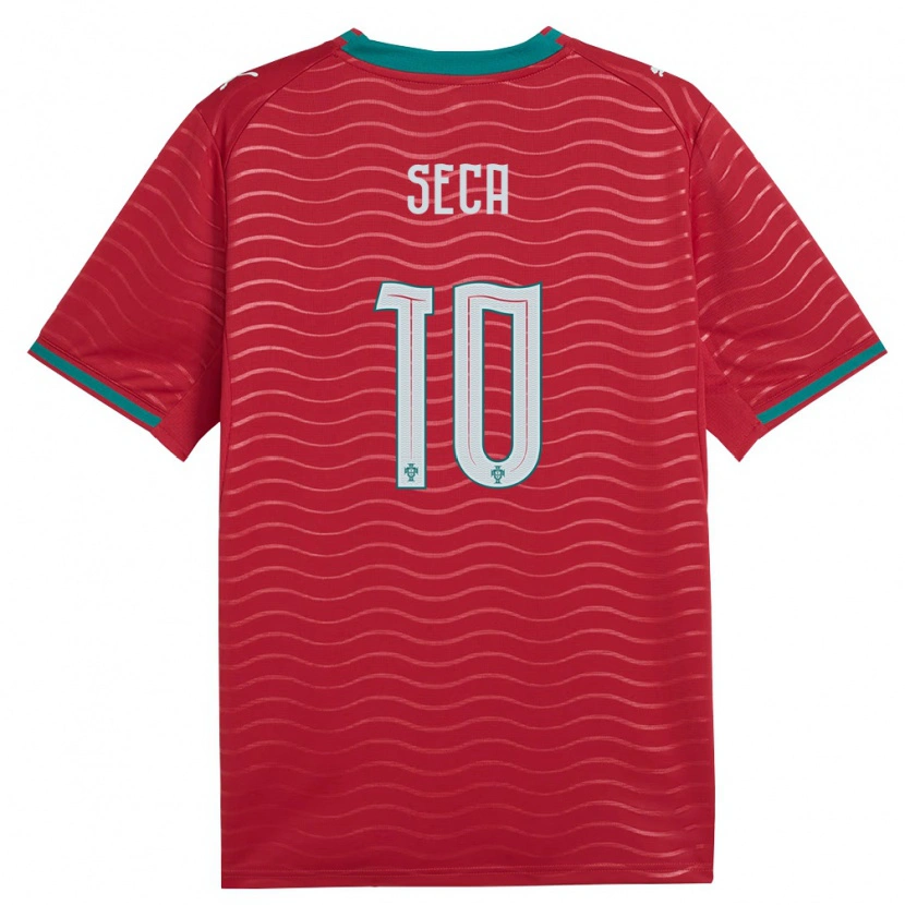 Danxen Dámské Portugalsko Rodrigo Seca #10 Červená Zelená Bílá Domů Hráčské Dresy 26-28 Dres