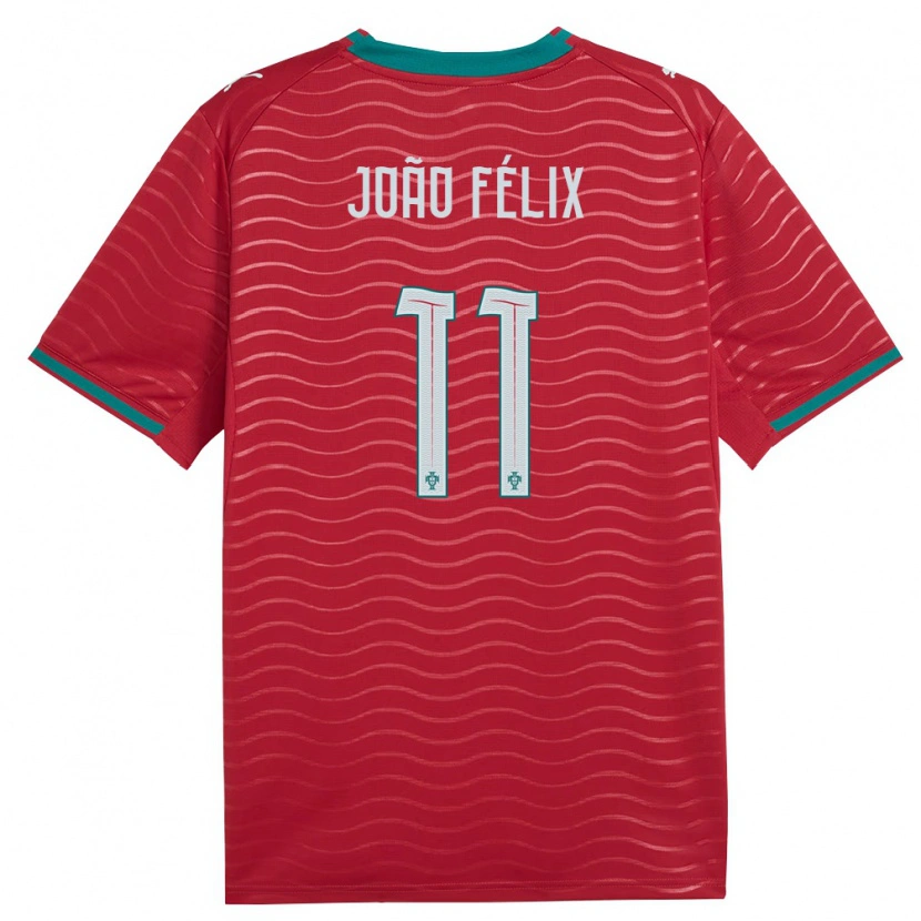 Danxen Dámské Portugalsko João Félix #11 Červená Zelená Bílá Domů Hráčské Dresy 26-28 Dres