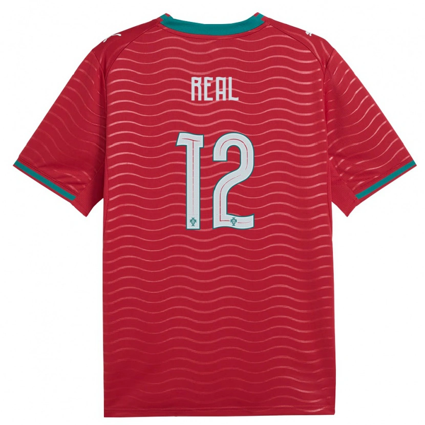 Danxen Dámské Portugalsko Rodrigo Real #12 Červená Zelená Bílá Domů Hráčské Dresy 26-28 Dres