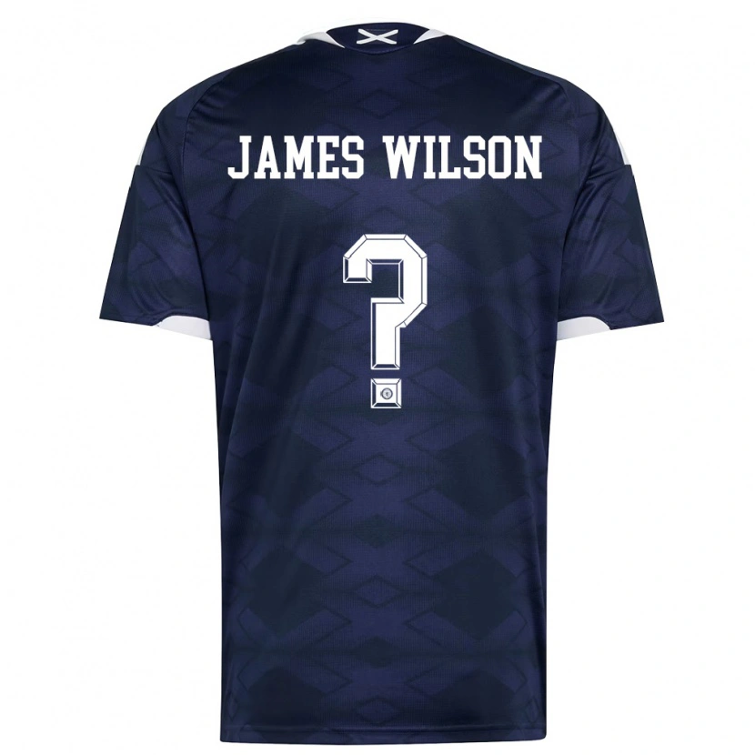 Danxen Dámské Skotsko James Wilson #0 Námořnická Bílá Domů Hráčské Dresy 26-28 Dres