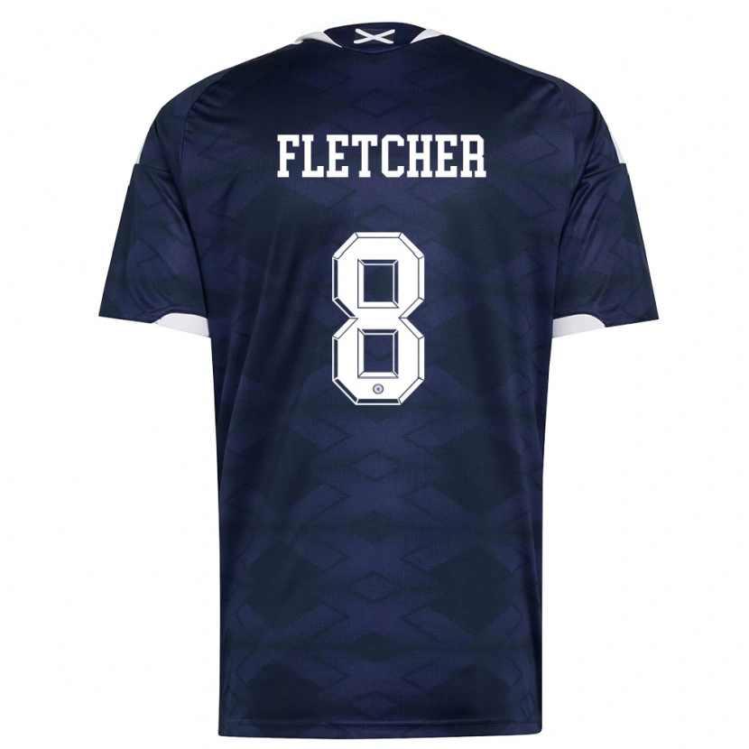 Danxen Dámské Skotsko Tyler Fletcher #8 Námořnická Bílá Domů Hráčské Dresy 26-28 Dres
