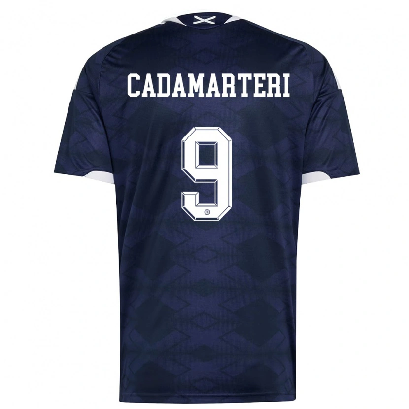 Danxen Dámské Skotsko Caelan Cadamarteri #9 Námořnická Bílá Domů Hráčské Dresy 26-28 Dres