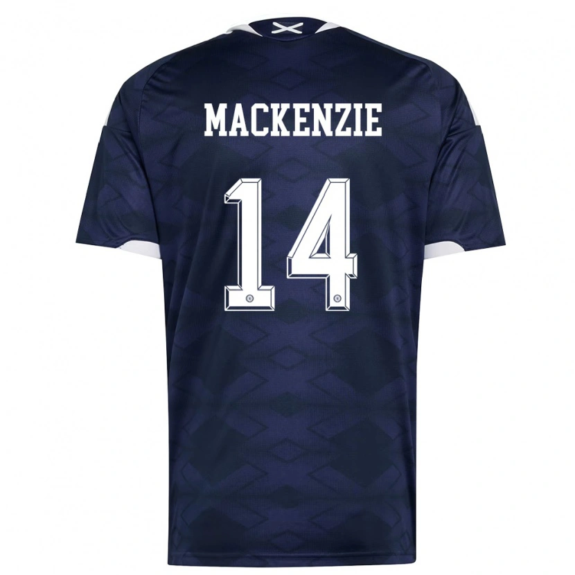 Danxen Dámské Skotsko Magnus Mackenzie #14 Námořnická Bílá Domů Hráčské Dresy 26-28 Dres