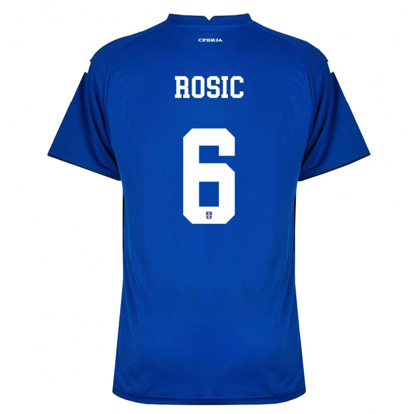 Danxen Dámské Srbsko Luka Rosic #6 Námořnická Červená Domů Hráčské Dresy 26-28 Dres