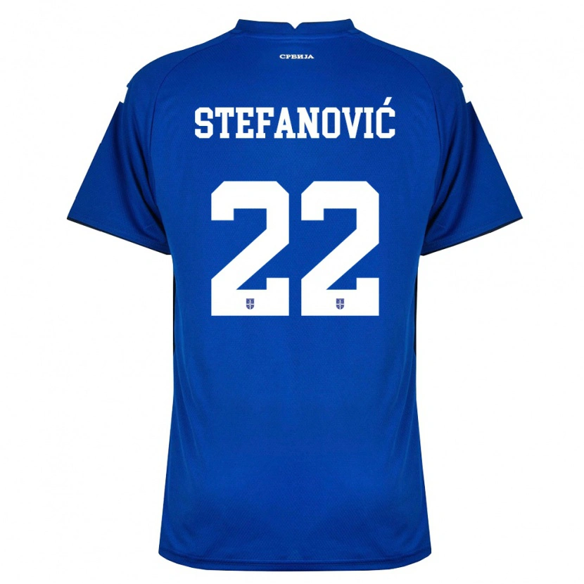 Danxen Dámské Srbsko Dejana Stefanovic #22 Námořnická Červená Domů Hráčské Dresy 26-28 Dres