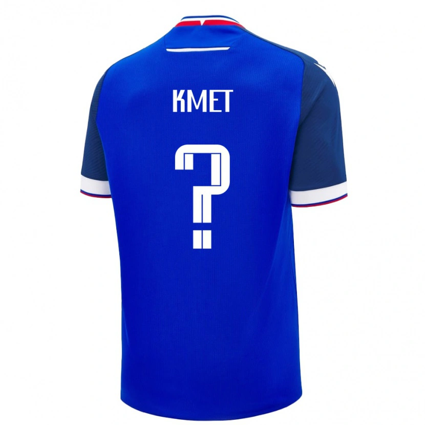 Danxen Dámské Slovensko Dominik Kmet #0 Modrá Bílá Domů Hráčské Dresy 26-28 Dres