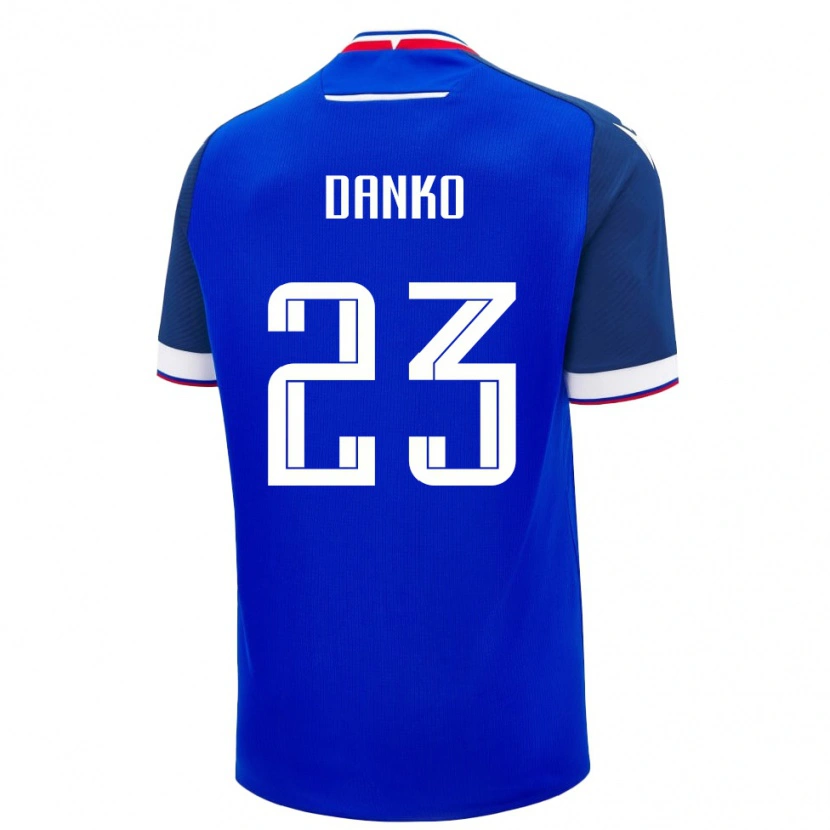 Danxen Dámské Slovensko Adam Danko #23 Modrá Bílá Domů Hráčské Dresy 26-28 Dres