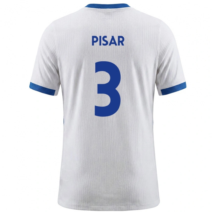 Danxen Dámské Slovinsko Leo Pisar #3 Bílá Modrá Domů Hráčské Dresy 26-28 Dres