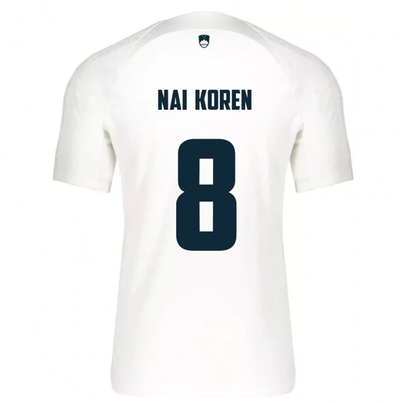 Danxen Dámské Slovinsko Tian Nai Koren #8 Bílá Modrá Domů Hráčské Dresy 26-28 Dres