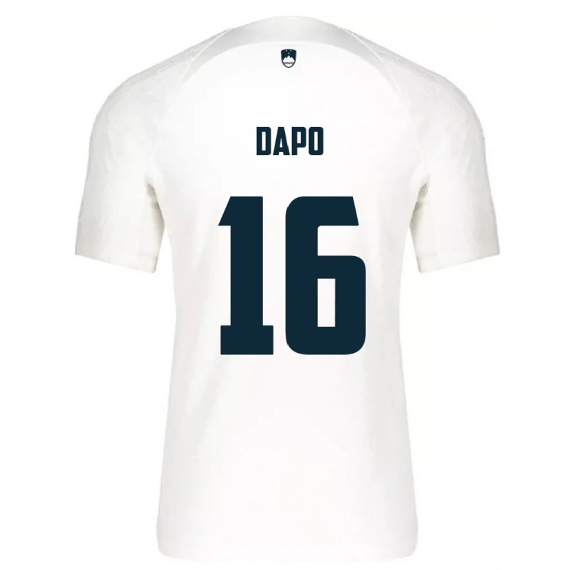 Danxen Dámské Slovinsko Jan Dapo #16 Bílá Modrá Domů Hráčské Dresy 26-28 Dres