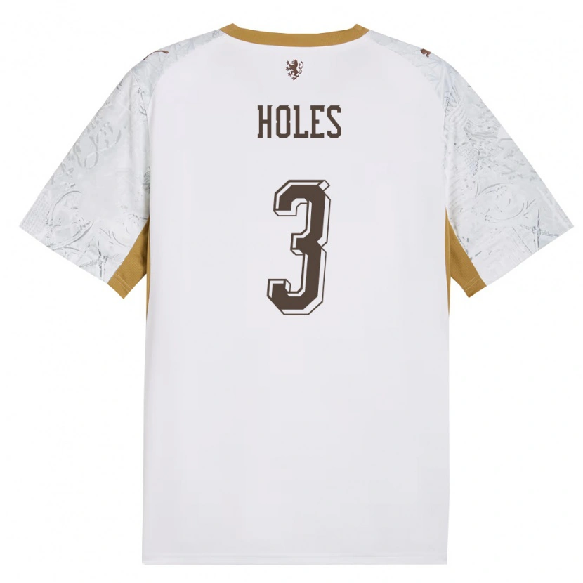Danxen Dámské Česko Tomas Holes #3 Smetanová Zlatá Šedá Daleko Hráčské Dresy 26-28 Dres