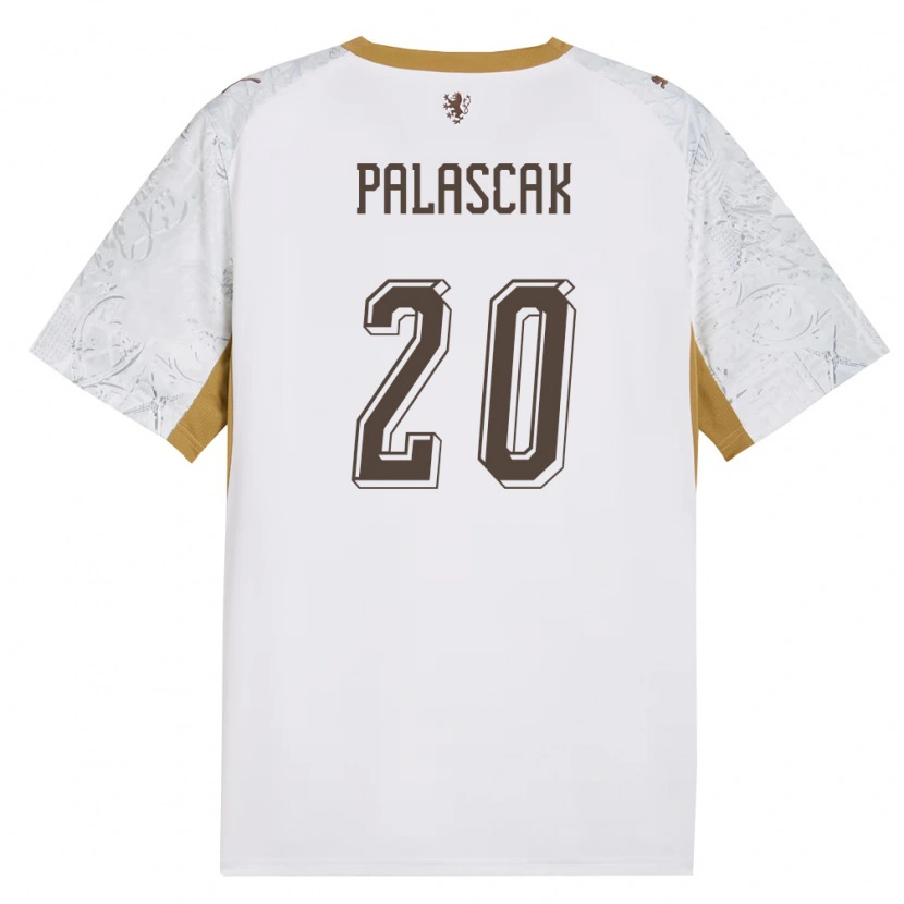 Danxen Dámské Česko Martin Palascak #20 Smetanová Zlatá Šedá Daleko Hráčské Dresy 26-28 Dres