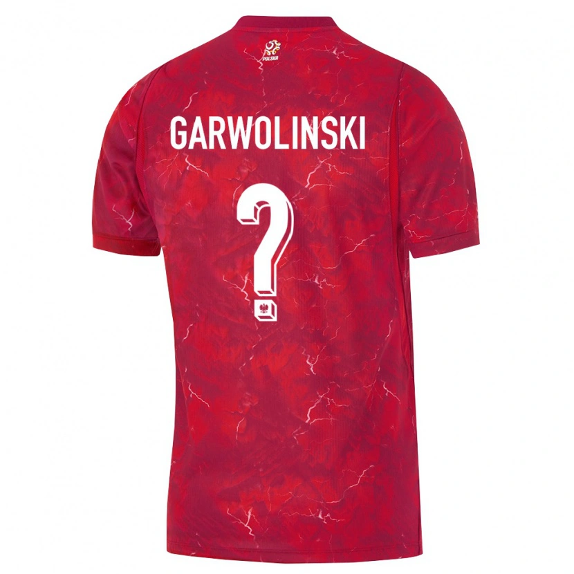 Danxen Dámské Polsko Adam Garwolinski #0 Červená Bílá Daleko Hráčské Dresy 26-28 Dres