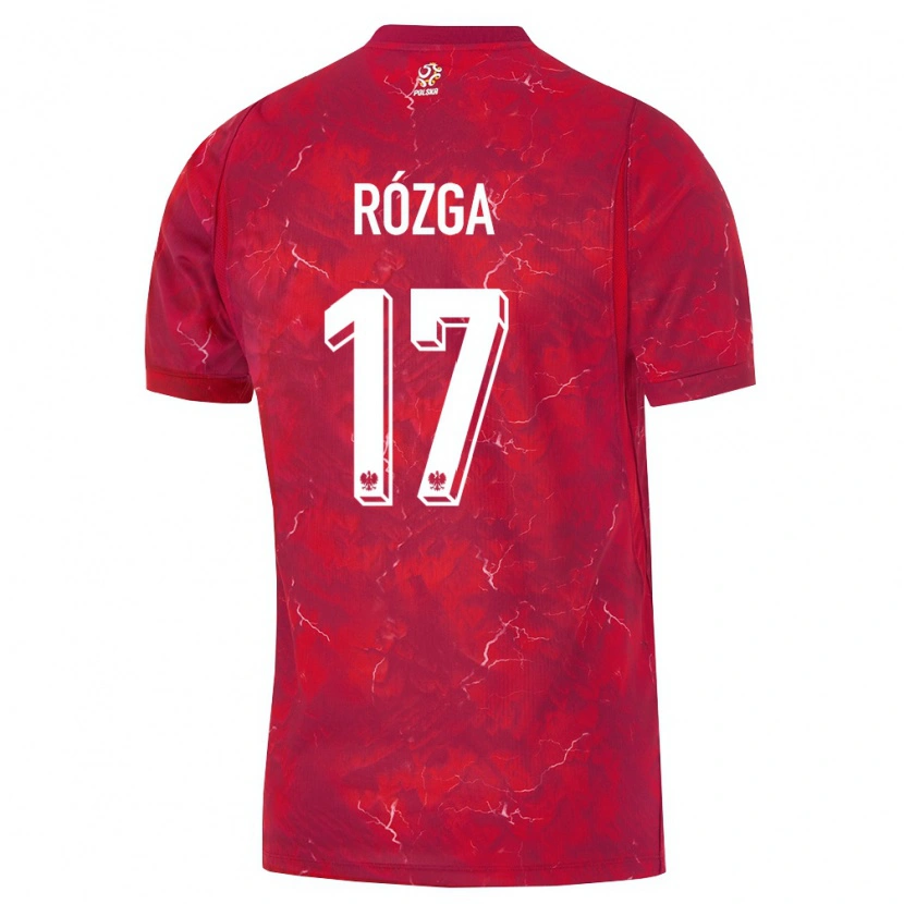 Danxen Dámské Polsko Filip Rózga #17 Červená Bílá Daleko Hráčské Dresy 26-28 Dres