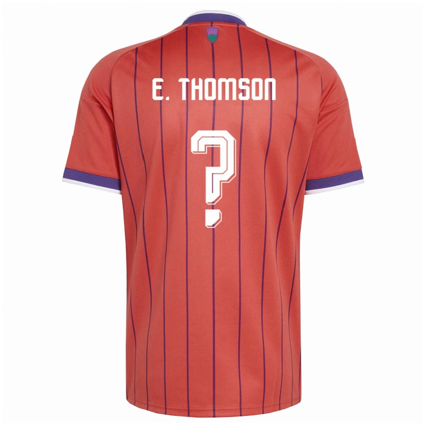 Danxen Dámské Skotsko Ethan Thomson #0 Oranžová Fialová Daleko Hráčské Dresy 26-28 Dres