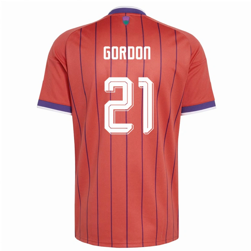 Danxen Dámské Skotsko Craig Gordon #21 Oranžová Fialová Daleko Hráčské Dresy 26-28 Dres