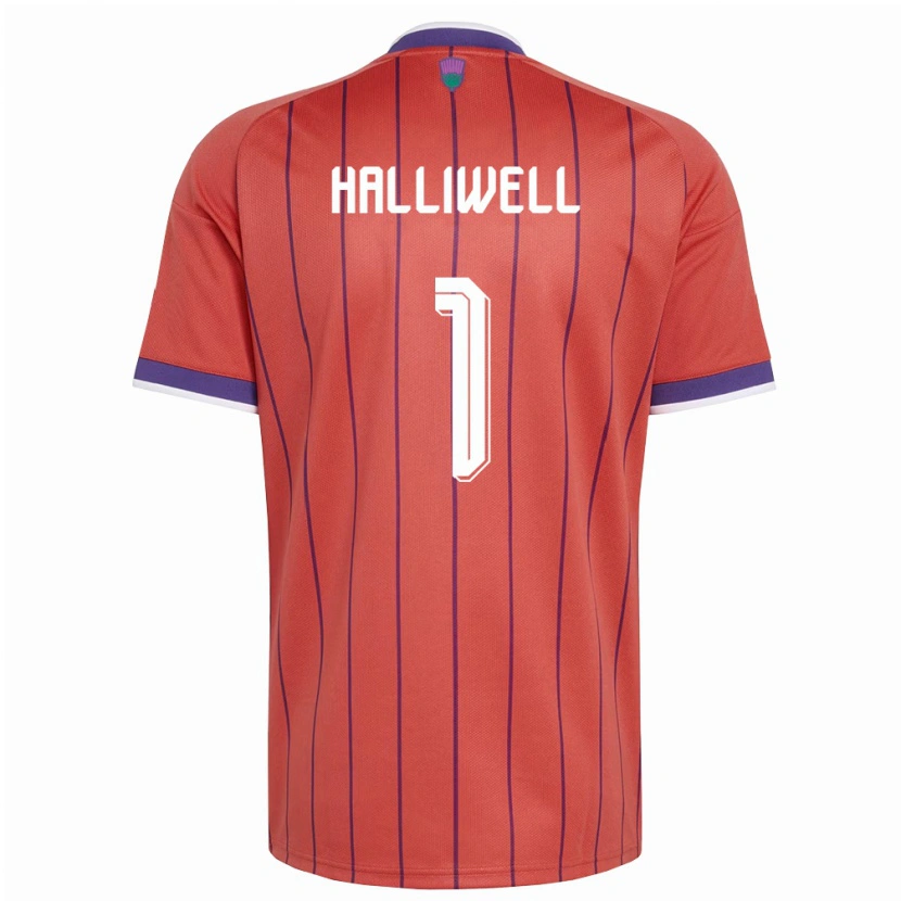 Danxen Dámské Skotsko Alfie Halliwell #1 Oranžová Fialová Daleko Hráčské Dresy 26-28 Dres