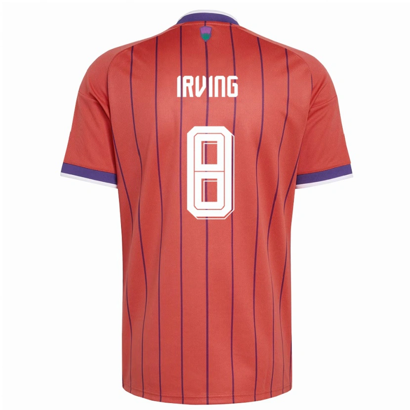 Danxen Dámské Skotsko Andrew Irving #8 Oranžová Fialová Daleko Hráčské Dresy 26-28 Dres