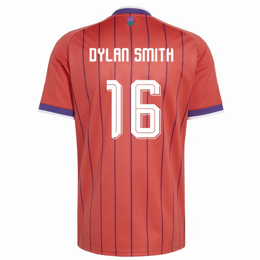 Danxen Dámské Skotsko Dylan Smith #16 Oranžová Fialová Daleko Hráčské Dresy 26-28 Dres