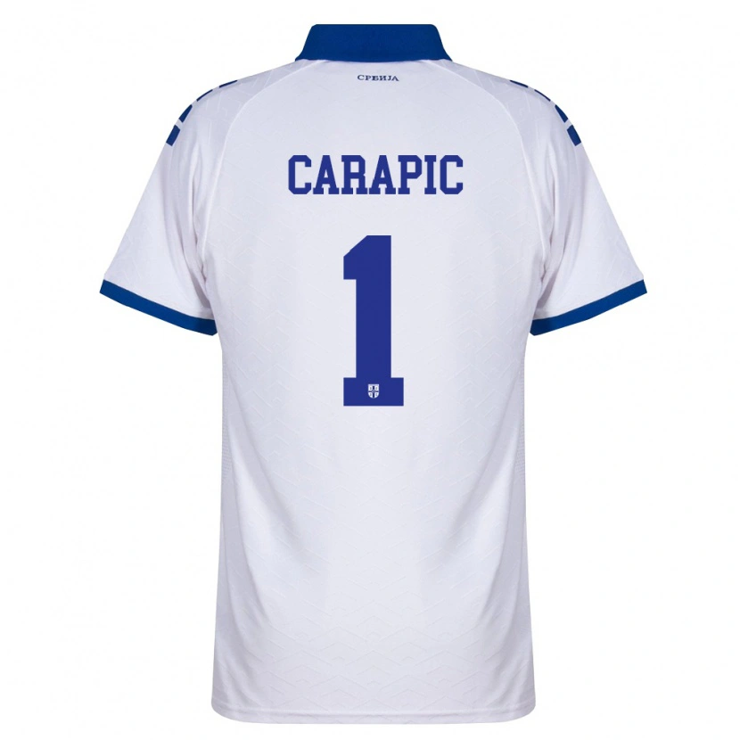 Danxen Dámské Srbsko Vladan Carapic #1 Námořnická Bílá Červená Daleko Hráčské Dresy 26-28 Dres