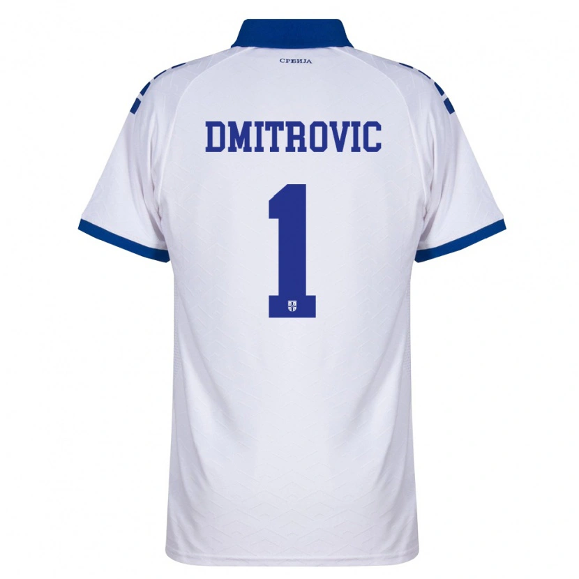 Danxen Dámské Srbsko Marko Dmitrovic #1 Námořnická Bílá Červená Daleko Hráčské Dresy 26-28 Dres