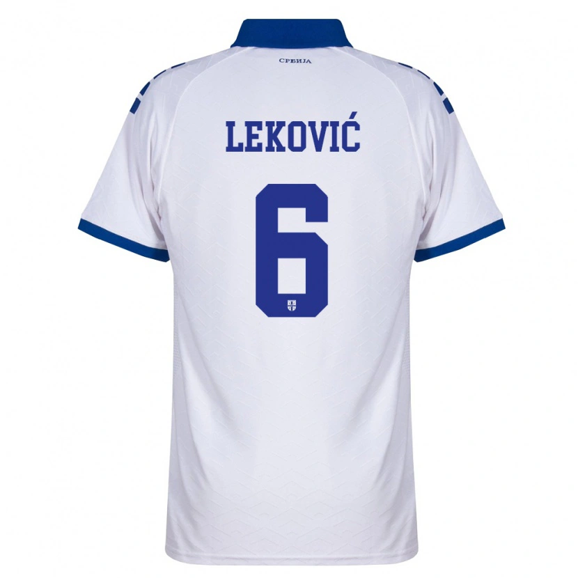 Danxen Dámské Srbsko Stefan Lekovic #6 Námořnická Bílá Červená Daleko Hráčské Dresy 26-28 Dres