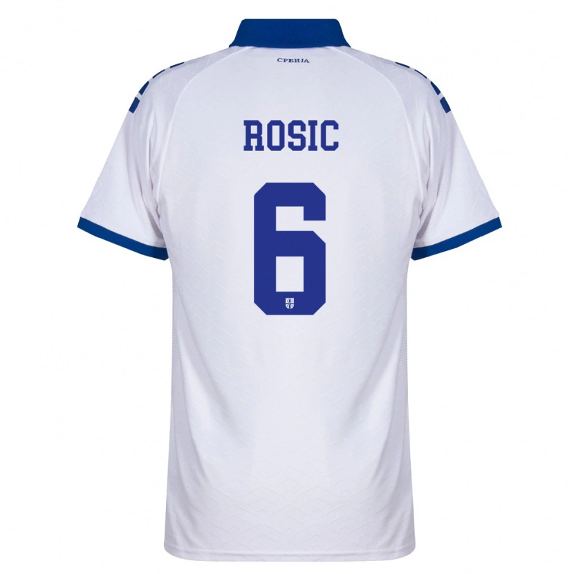 Danxen Dámské Srbsko Luka Rosic #6 Námořnická Bílá Červená Daleko Hráčské Dresy 26-28 Dres