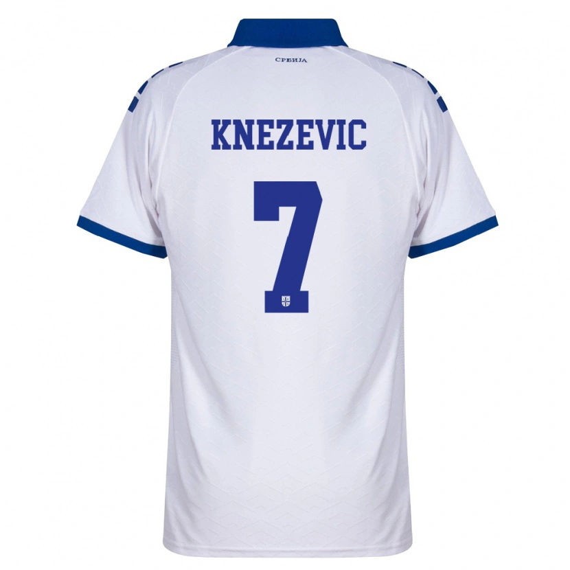 Danxen Dámské Srbsko Nikola Knezevic #7 Námořnická Bílá Červená Daleko Hráčské Dresy 26-28 Dres