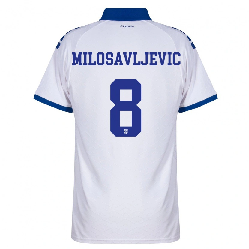 Danxen Dámské Srbsko Jovan Milosavljevic #8 Námořnická Bílá Červená Daleko Hráčské Dresy 26-28 Dres