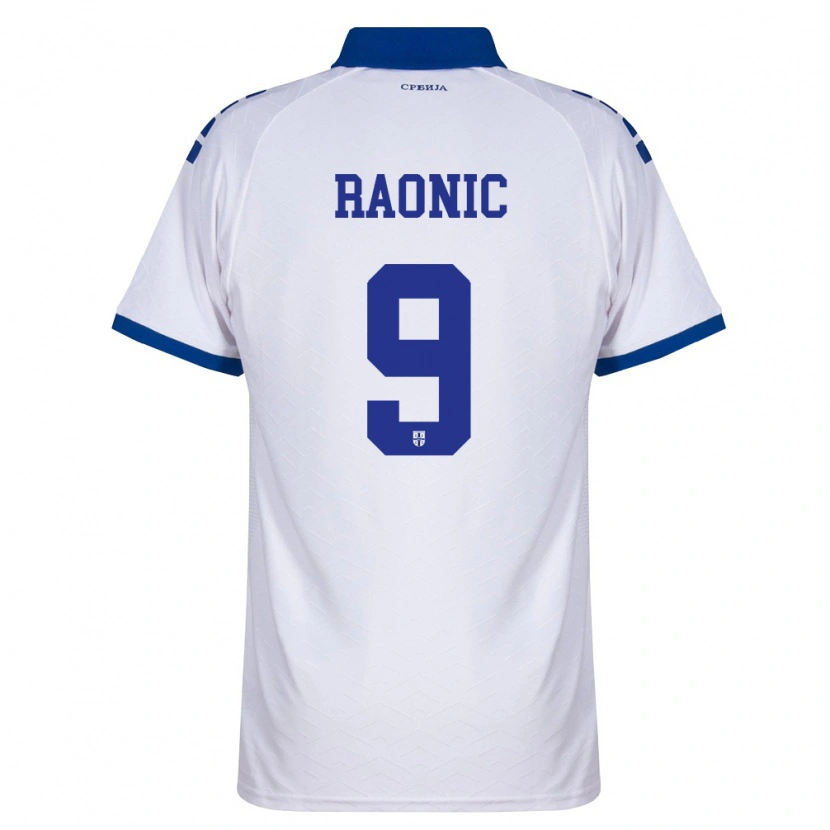 Danxen Dámské Srbsko Sava Raonic #9 Námořnická Bílá Červená Daleko Hráčské Dresy 26-28 Dres