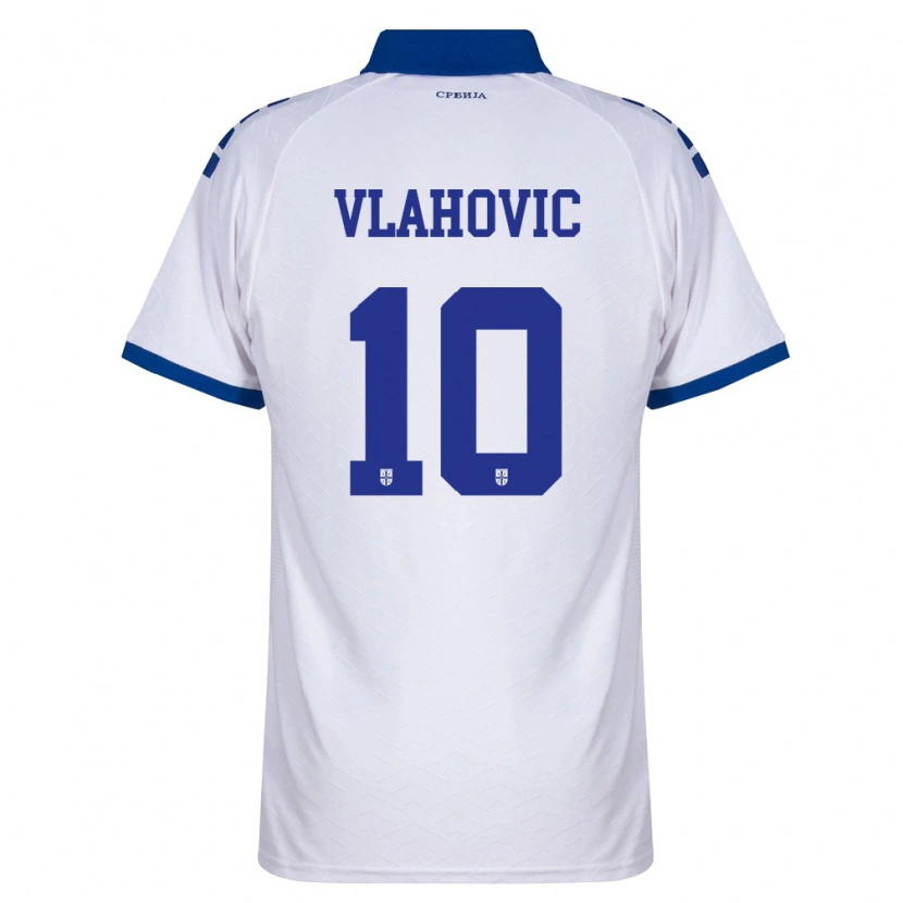 Danxen Dámské Srbsko Vanja Vlahović #10 Námořnická Bílá Červená Daleko Hráčské Dresy 26-28 Dres