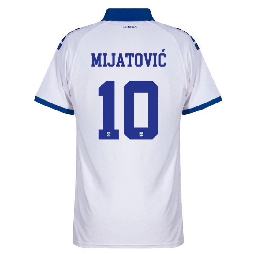 Danxen Dámské Srbsko Jovan Mijatovic #10 Námořnická Bílá Červená Daleko Hráčské Dresy 26-28 Dres