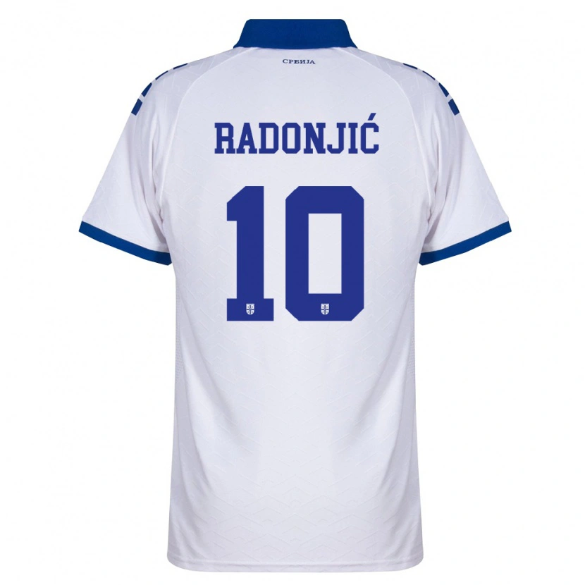 Danxen Dámské Srbsko Mateja Radonjic #10 Námořnická Bílá Červená Daleko Hráčské Dresy 26-28 Dres