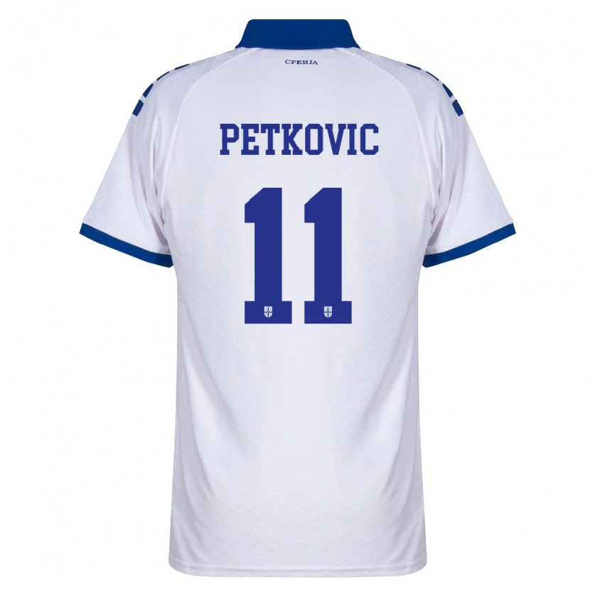 Danxen Dámské Srbsko Mihajlo Petkovic #11 Námořnická Bílá Červená Daleko Hráčské Dresy 26-28 Dres