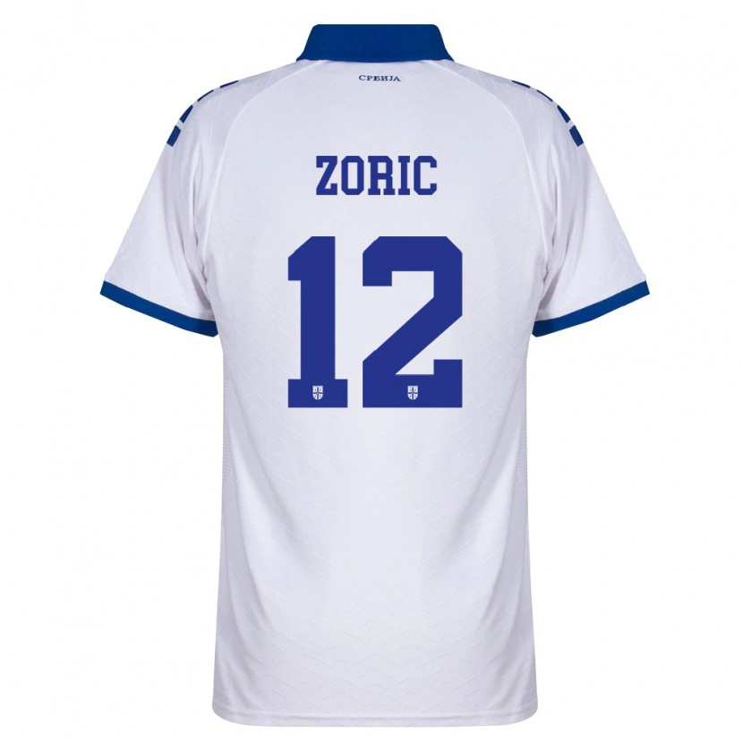Danxen Dámské Srbsko Nemanja Zoric #12 Námořnická Bílá Červená Daleko Hráčské Dresy 26-28 Dres