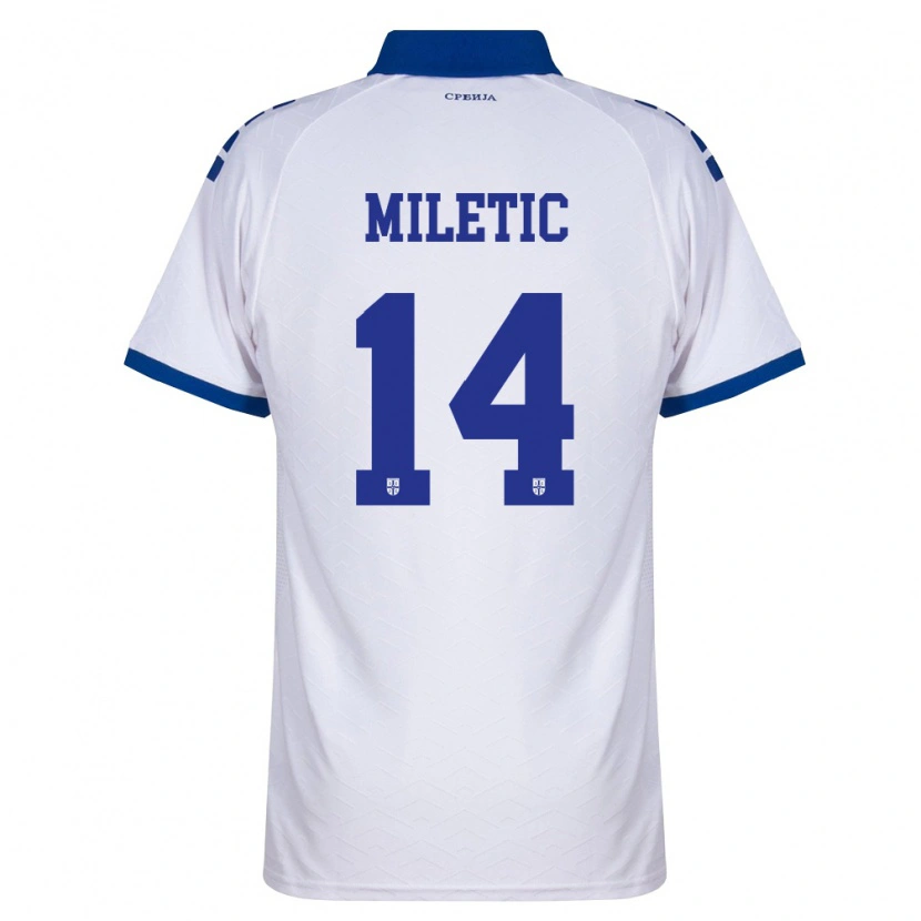 Danxen Dámské Srbsko Vladimir Miletic #14 Námořnická Bílá Červená Daleko Hráčské Dresy 26-28 Dres