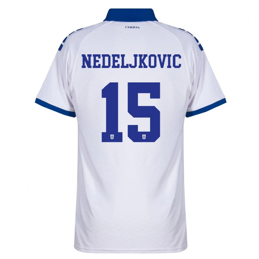 Danxen Dámské Srbsko Kosta Nedeljkovic #15 Námořnická Bílá Červená Daleko Hráčské Dresy 26-28 Dres