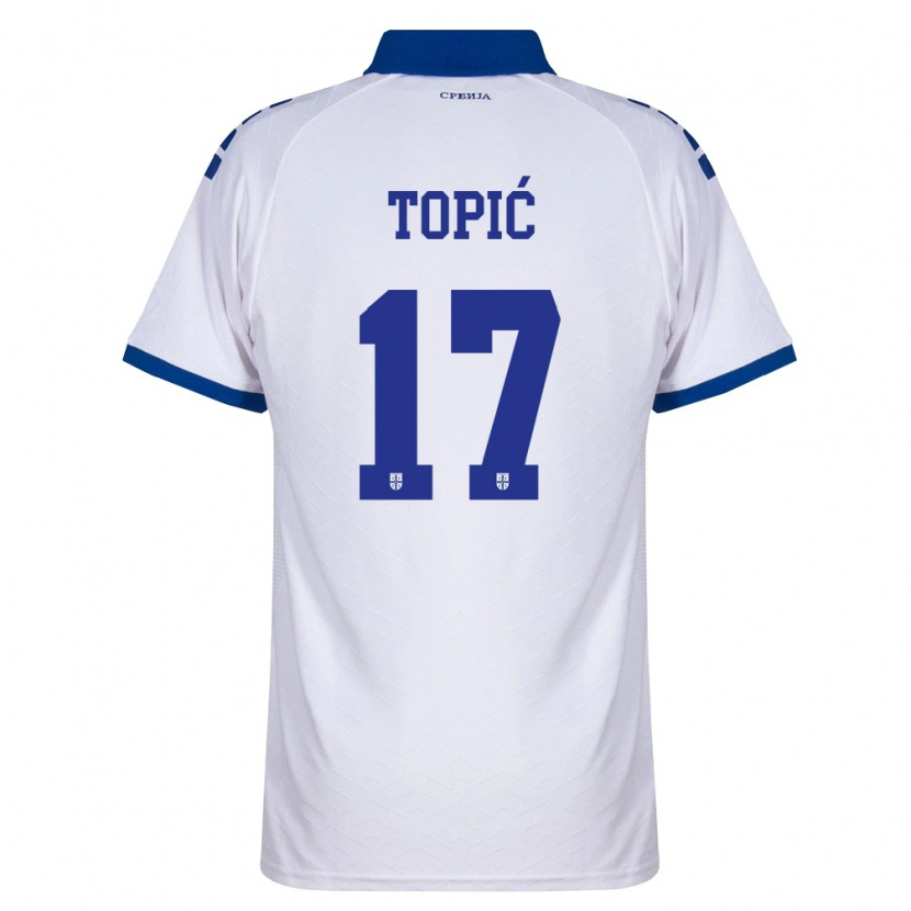 Danxen Dámské Srbsko Mirko Topić #17 Námořnická Bílá Červená Daleko Hráčské Dresy 26-28 Dres