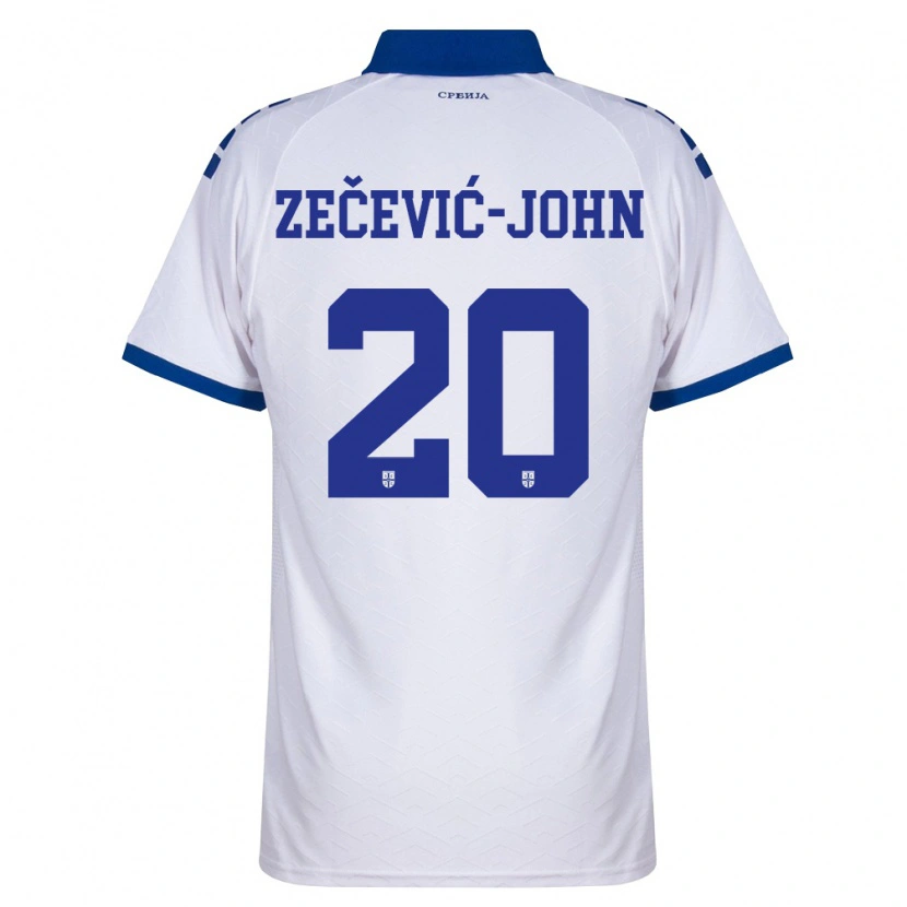 Danxen Dámské Srbsko Louis Zečević-John #20 Námořnická Bílá Červená Daleko Hráčské Dresy 26-28 Dres