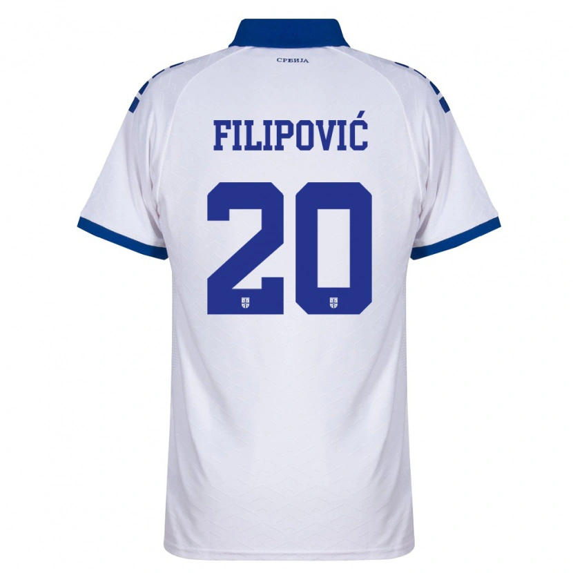 Danxen Dámské Srbsko Tijana Filipovic #20 Námořnická Bílá Červená Daleko Hráčské Dresy 26-28 Dres