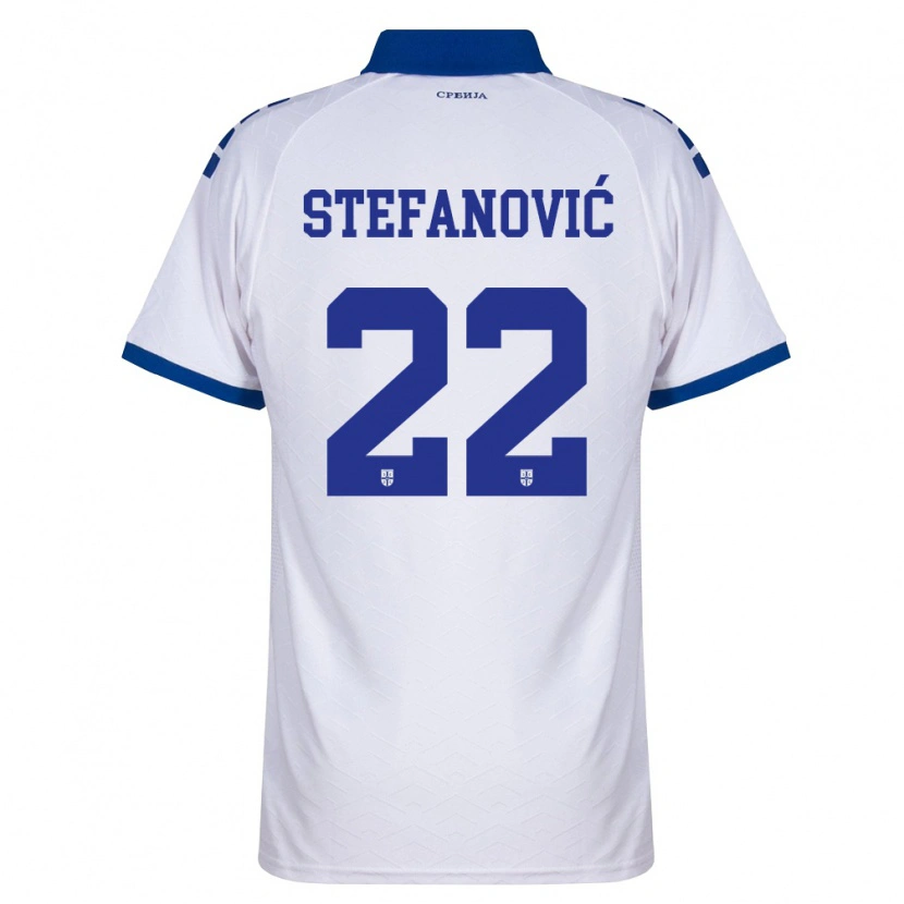 Danxen Dámské Srbsko Dejana Stefanovic #22 Námořnická Bílá Červená Daleko Hráčské Dresy 26-28 Dres