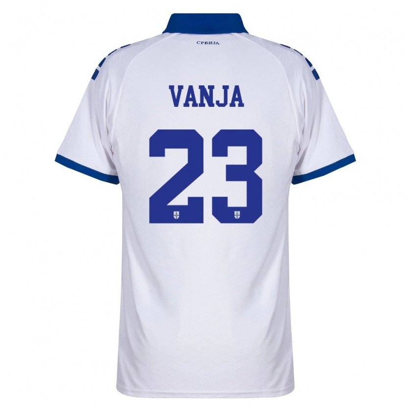 Danxen Dámské Srbsko Vanja Milinković-Savić #23 Námořnická Bílá Červená Daleko Hráčské Dresy 26-28 Dres