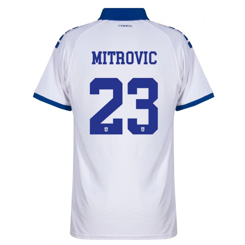 Danxen Dámské Srbsko Vuk Mitrovic #23 Námořnická Bílá Červená Daleko Hráčské Dresy 26-28 Dres