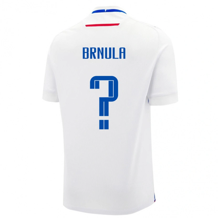 Danxen Dámské Slovensko Jan Brnula #0 Bílá Modrá Daleko Hráčské Dresy 26-28 Dres