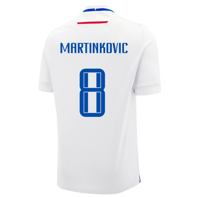 Danxen Dámské Slovensko Matej Martinkovic #8 Bílá Modrá Daleko Hráčské Dresy 26-28 Dres