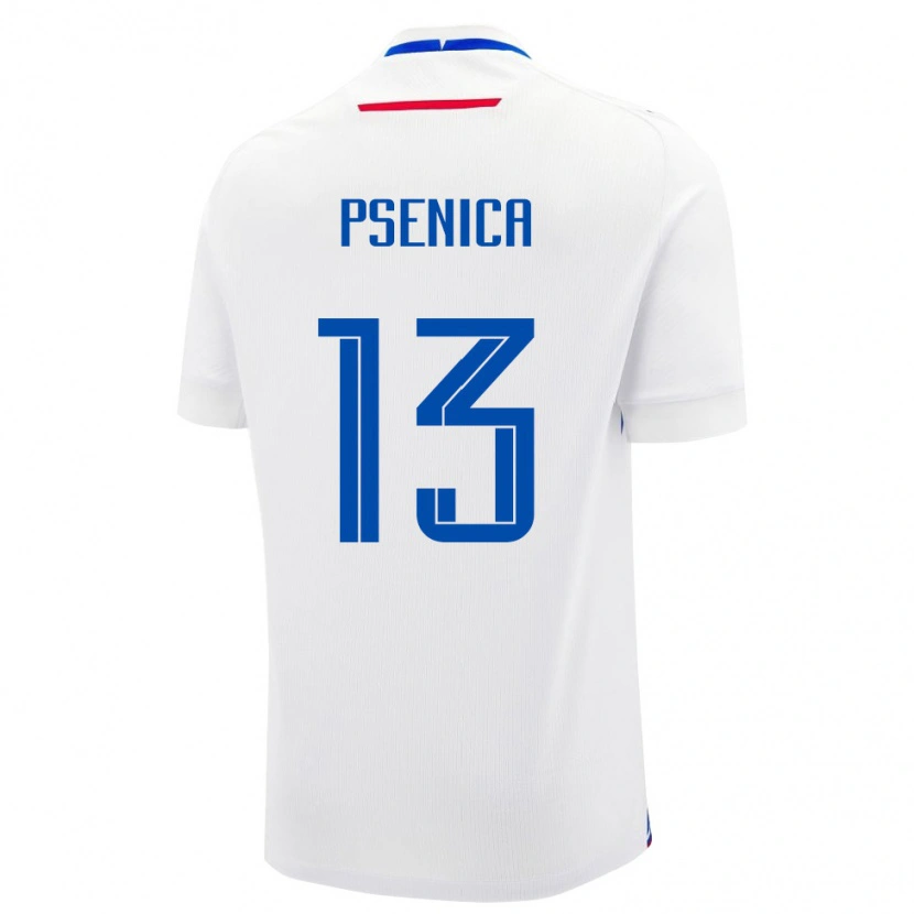 Danxen Dámské Slovensko Matej Psenica #13 Bílá Modrá Daleko Hráčské Dresy 26-28 Dres