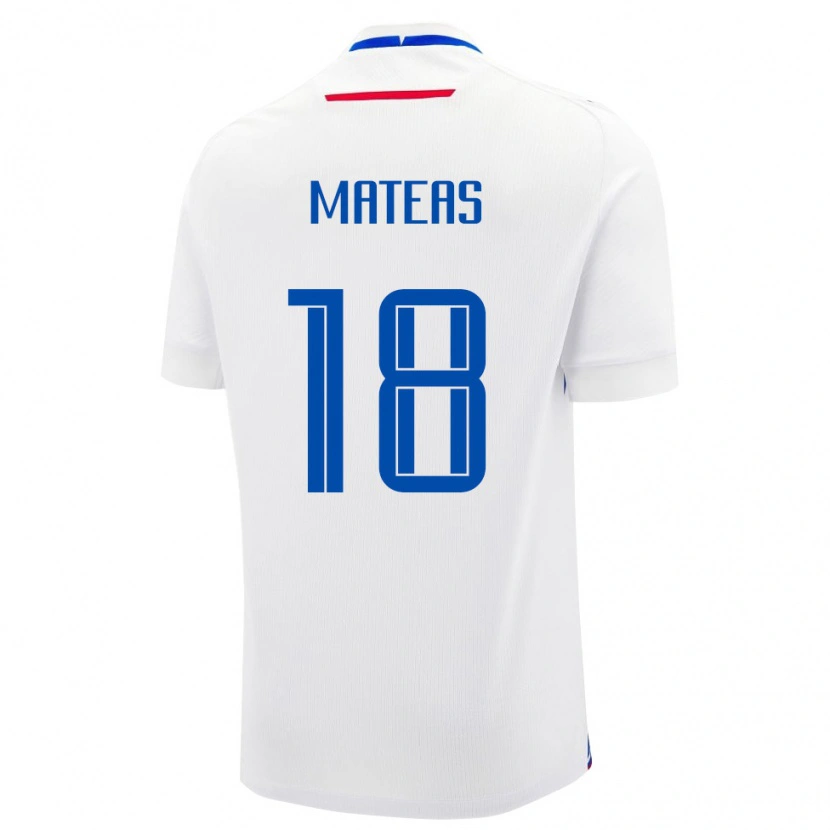 Danxen Dámské Slovensko Maxim Mateas #18 Bílá Modrá Daleko Hráčské Dresy 26-28 Dres
