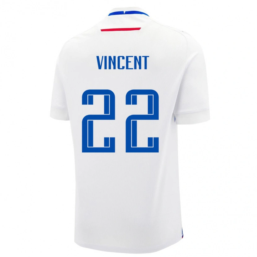 Danxen Dámské Slovensko Maëvan Vincent #22 Bílá Modrá Daleko Hráčské Dresy 26-28 Dres