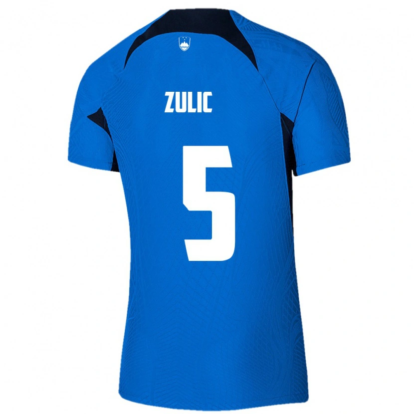 Danxen Dámské Slovinsko Anel Zulic #5 Modrá Bílá Daleko Hráčské Dresy 26-28 Dres
