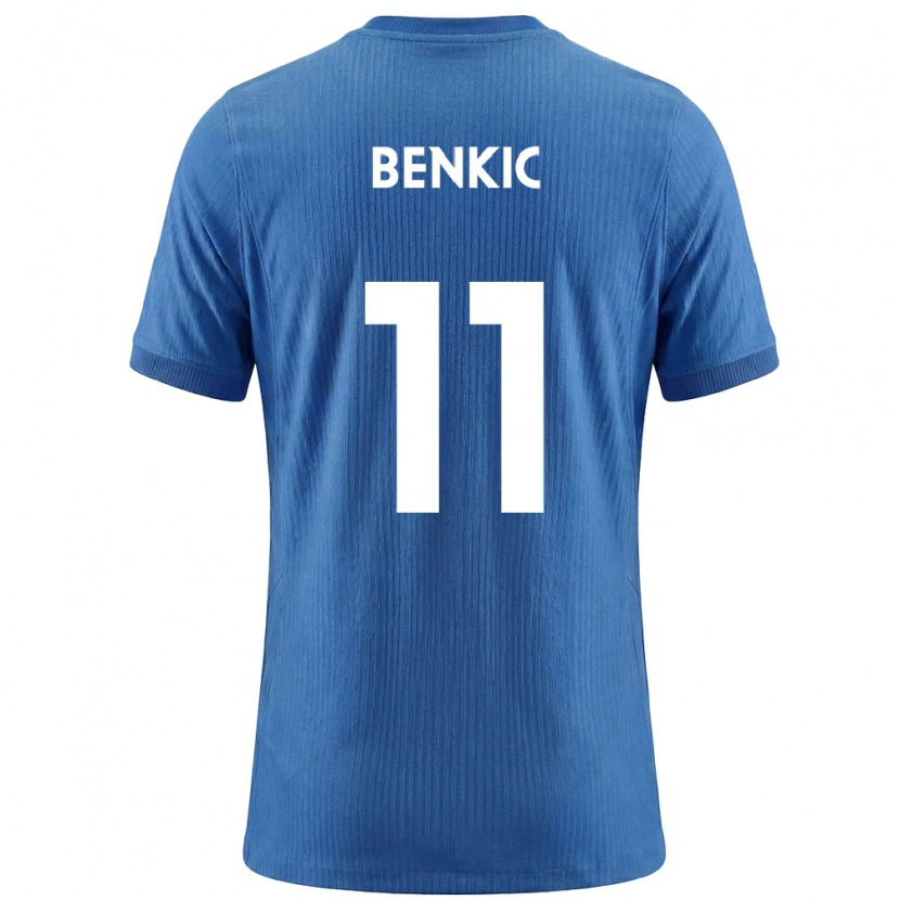 Danxen Dámské Slovinsko Kevin Benkic #11 Modrá Bílá Daleko Hráčské Dresy 26-28 Dres